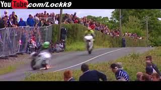 Le crash spectaculaire d'un motard à 260 kmh lors de la Tourist Trophy 2015