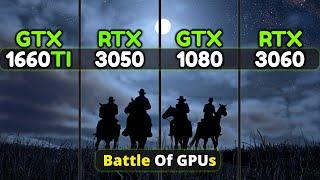 RTX 3060 vs GTX 1080 vs GTX 1660 Ti vs RTX 3050 | The Battle Of Nvidia GTX & RTX Series GPUs