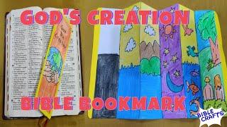 GOD'S CREATION CRAFT || BIBLE BOOKMARK || BIBLE CRAFTS ||