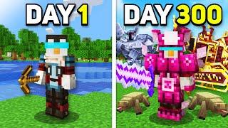 I Survived 300 Days in CRAZY CRAFT in Minecraft Hardcore!