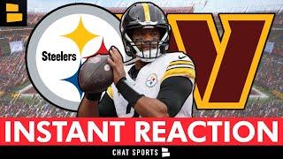 Steelers News: INSTANT REACTION After 28-27 WIN vs. Commanders | Russ To Mike Williams FOR THE WIN!