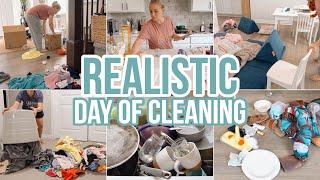REALISTIC DAY OF CLEANING // STAY AT HOME MOM CLEANING MOTIVATION // CLEAN WITH ME // BECKY MOSS