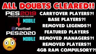 PES 2020 MOBILE UPDATE - TIPS & EXPLANATION