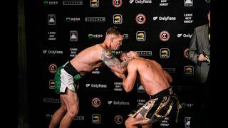 Joe Riggs and Josh Dyer have heated BKFC 29 weigh-in staredown