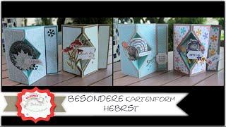 Besondere Kartenform - Pop Up Karte -  Easel card - Stampin´Up! - Anleitung - Herbstkarte - DIY