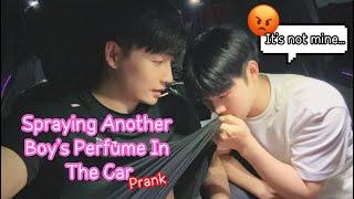 Spraying Another Boy's Perfume In The CarMaking My Husband Jealous Prank[Gay Couple Lucas&Kibo BL]