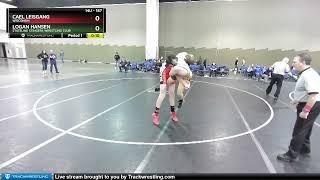 187 Lbs Quarterfinal - Cael Leisgang, Wisconsin Vs Logan Hansen, Stateline Stingers Wrestling Club