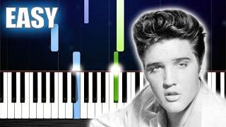 Elvis Presley - Can't Help Falling In Love - EASY Piano Tutorial by PlutaX
