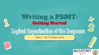 Video 1: How to get started on writing a PSMT