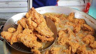 The Famous FRIED CHICKEN in MANILA | SOLD OUT Everyday | FILIPINO STREET FOOD