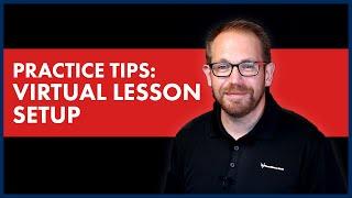 60 Second Music Practice Tip - Setting up for Virtual Music Lesson