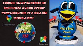 I found giant Roadside Attractions Bluebird of Happiness Statue is real location #earth #maps #map