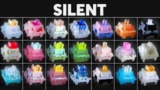 21 Silent Switch Sound Tests on One Keyboard (2025 Compilation)!