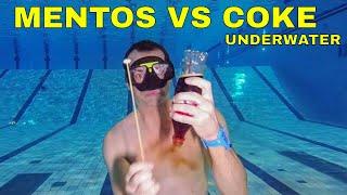 What happens if you put MENTOS in COKE underwater?