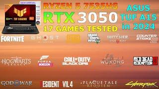 ASUS TUF Gaming A15 | Ryzen 5 7535HS RTX 3050 | Test in 17 Games