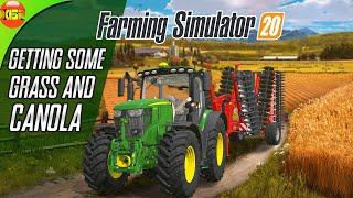 Grass And Canola Planting | Farming Simulator 20 Timelapse gameplay fs20