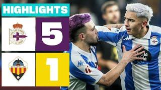 RC DEPORTIVO 5 - 1 CD CASTELLÓN I HIGHLIGHTS LALIGA HYPERMOTION