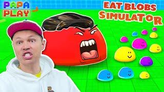 Стал самым большим на сервере в Eat Blobs Simulator