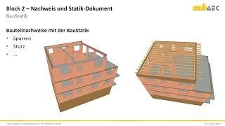 CAD+Statik für Tragwerksplaner - Block 2: Statische Nachweise und Statik-Dokument