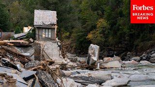 New Footage Captures Extreme Damage Caused By Hurricane Helene Across Western North Carolina