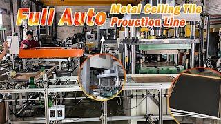 KINGREAL high speed Full Auto Metal ceiling tile Production Line