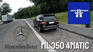 Mercedes ML 350 W166 Top Speed Test Drive on Autobahn | Absolut Autobahn