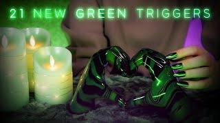 ASMR 21 NEW GREEN Triggers to CALM Your Mind RIGHT NOW! / NO TALKING