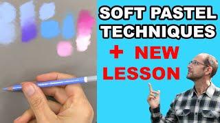 Soft Pastel Techniques | Soft pastels for beginners + Dog Drawing LESSON