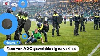 Excelsior promoveert naar de eredivisie, ADO fans gaan rellen