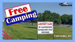 Free Campground Concordia, KS | Airport Campground in Kansas