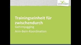 Gehirnjogging - Arm-Bein-Koordination