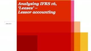 PwC's Analysing IFRS 16 Leases - 8. Lessor accounting