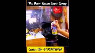 Snow Spray ||The Decor Queen || Manufacurer Decoration Product || #partydecoration #decoration