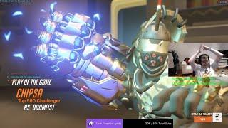 Overwatch 2 Rank 1 Doomfist Chipsa Showing His Gameplay Skills