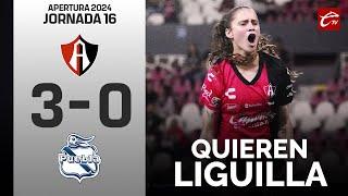 RESUMEN: ATLAS 3-0 PUEBLA | LIGA MX FEMENIL | JORNADA 16 | CALIENTE TV 