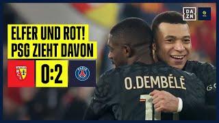 Mbappé macht den Deckel drauf! PSG baut Vorsprung aus: Lens - PSG 0:2 | Ligue 1 | DAZN Highlights