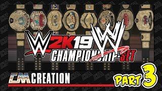 WWE 2K19 WWE OLD SCHOOL CHAMPIONSHIP-SET 3 | CREATION | CatchoMania