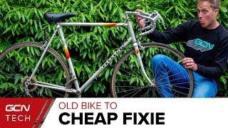 How Cheaply Can You Build A Fixed Gear Bike? | Cheap Bike To Fixie Ep.1