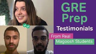 Real GRE Prep Testimonials from Real Magoosh Students