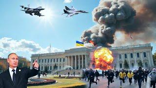 30 Seconds ago!! 3 of Russia's best pilots bombard Ukraine's presidential palace, Look, Arma3