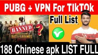 PUBG ban in india + Vpn For Tiktok ban | 118 Chinese aaps ban Full list