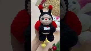 Crochet Bee pattern - Crochet Butterfly pattern - Crochet Ladybug - Плюшевая пчелка крючком