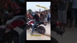 Burnout Public reaction ..#burnout #publicreaction  #stunts #stuntriding #A.S.motovlogs#shorts