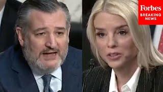 JUST IN: Ted Cruz Fires Back At Judiciary Democrats Over Their Lines Of Questioning Of Pam Bondi