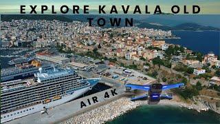 4K Kavala Old Town/ Kavala orasul vechi . Kavala the Monte Carlo of Greece