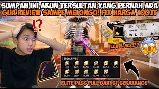 AKUN FF TERSULTAN YANG DITAWAR 100JUTA! GW MELONGO LEVELNYA SAMPE 95 VAULT LENGKAP SEMUA