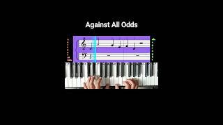 Against All Odds (Phil Collins) piano notes, cover song