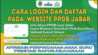  Cara Daftar Lengkap Pada Website PPDB Jabar 2022 | Aturan Kartu Keluarga dan Syarat Khusus Jalur