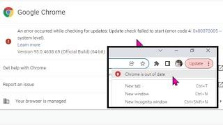 Google Chrome is Out of Date Error Checking Updates - SOLUSI