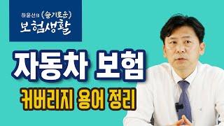 [하윤선의 슬기로운 보험생활] 01: 자동차 보험 용어정리